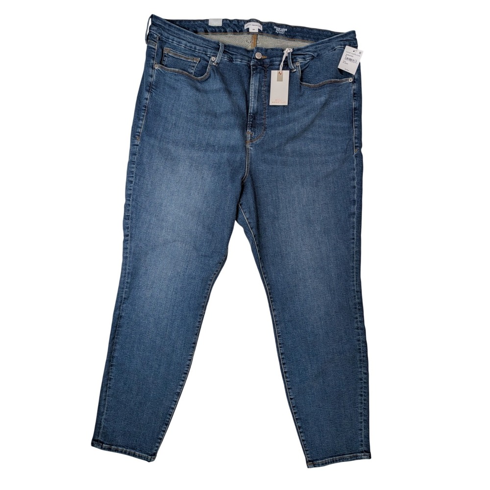 Good American Good Legs Skinny Jeans 24 Plus Blue004 NWT GAGL873CE